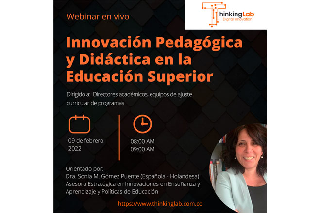 Webinar Innovación Pedagógica y Didáctica en la Educación Superior